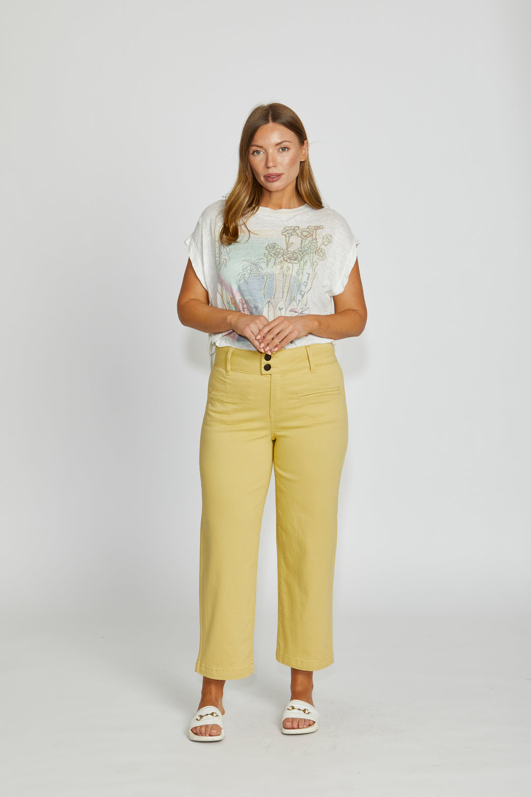 New London Christow Loose Leg Crop Jeans