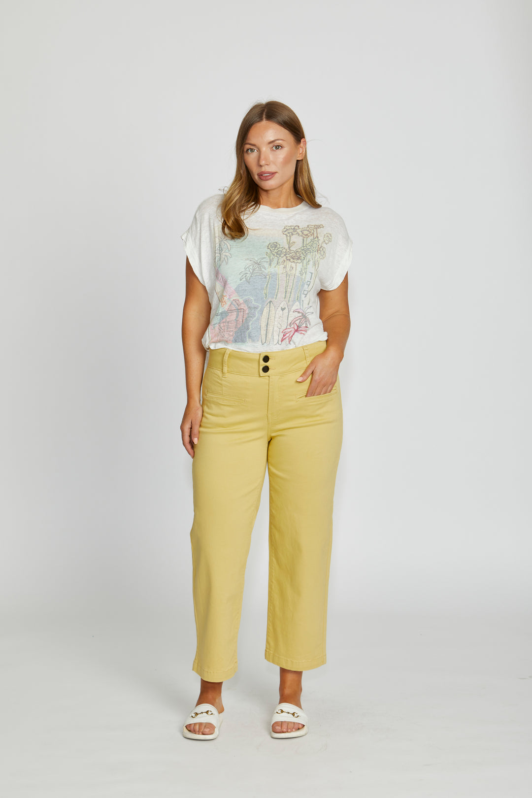 New London Christow Loose Leg Crop Jeans