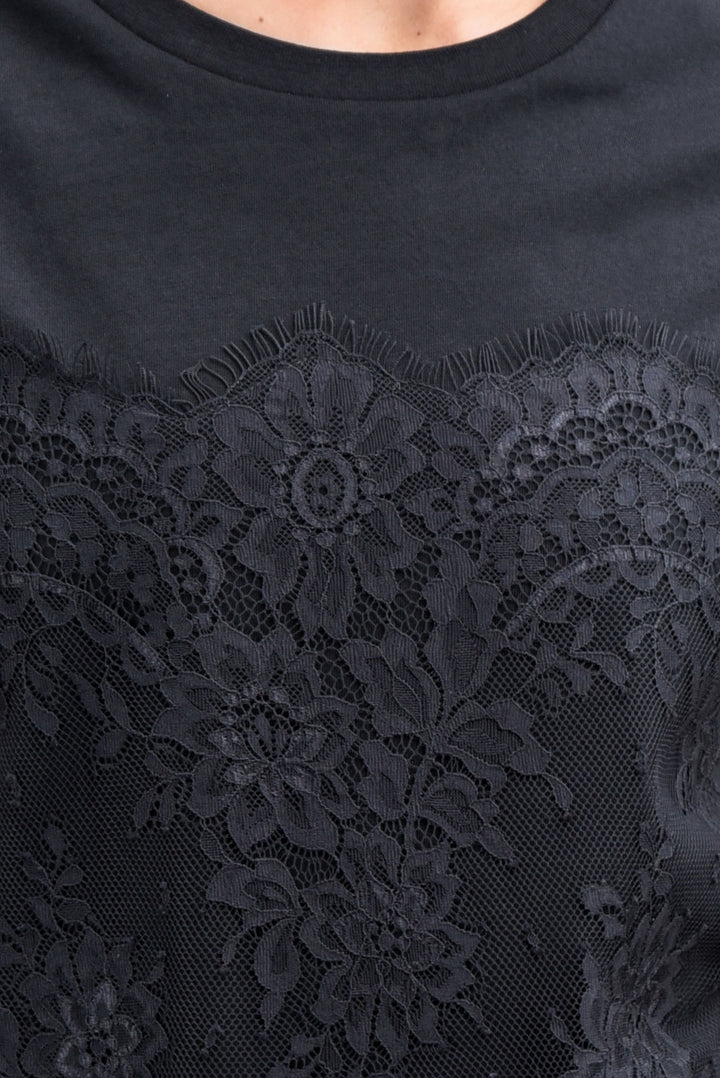 Cooper JUST TO SAVE LACE Tee - BLK