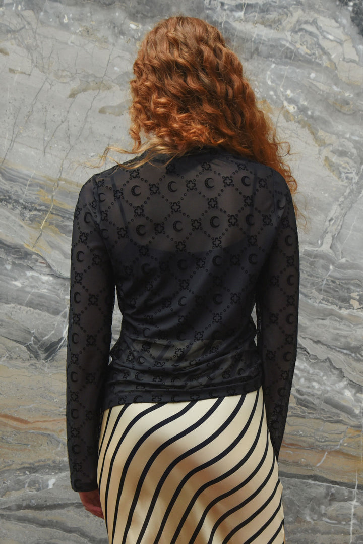 Curate DON'T GET MESHY Top - Black