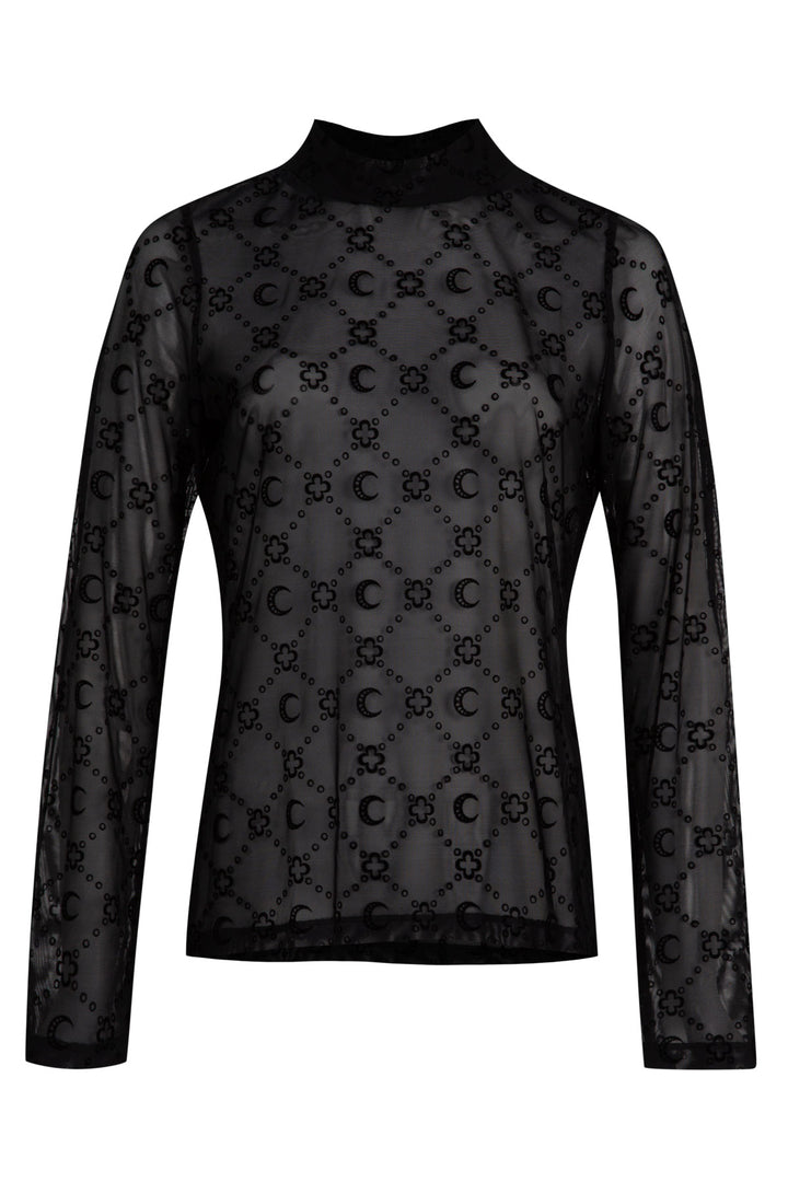 Curate DON'T GET MESHY Top - Black