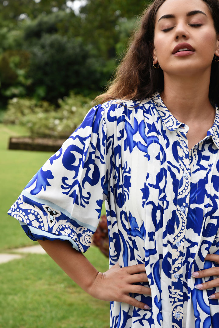 NOW AND THEN dress - Blue