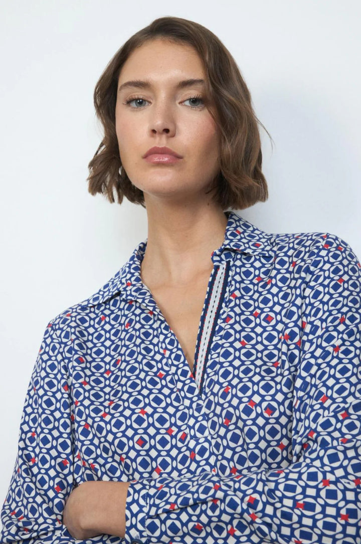 Tinta & Bariloche Camilia Blue Blouse