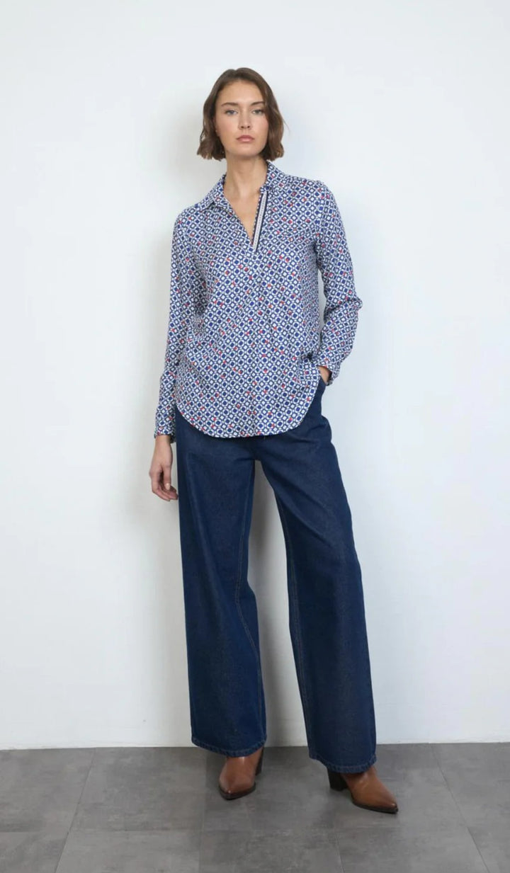 Tinta & Bariloche Camilia Blue Blouse