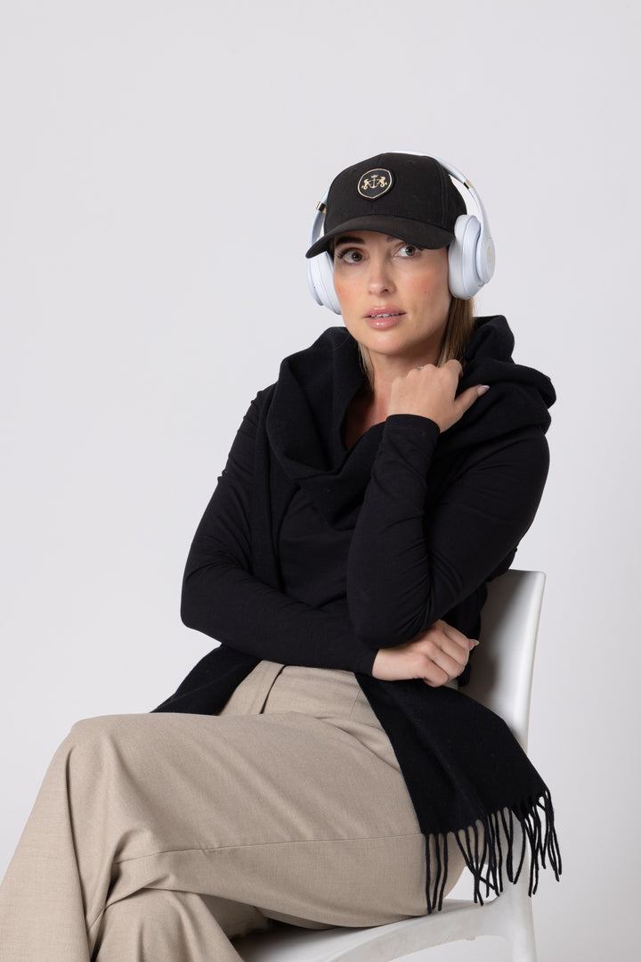 Dark Hampton Jet Black Cap