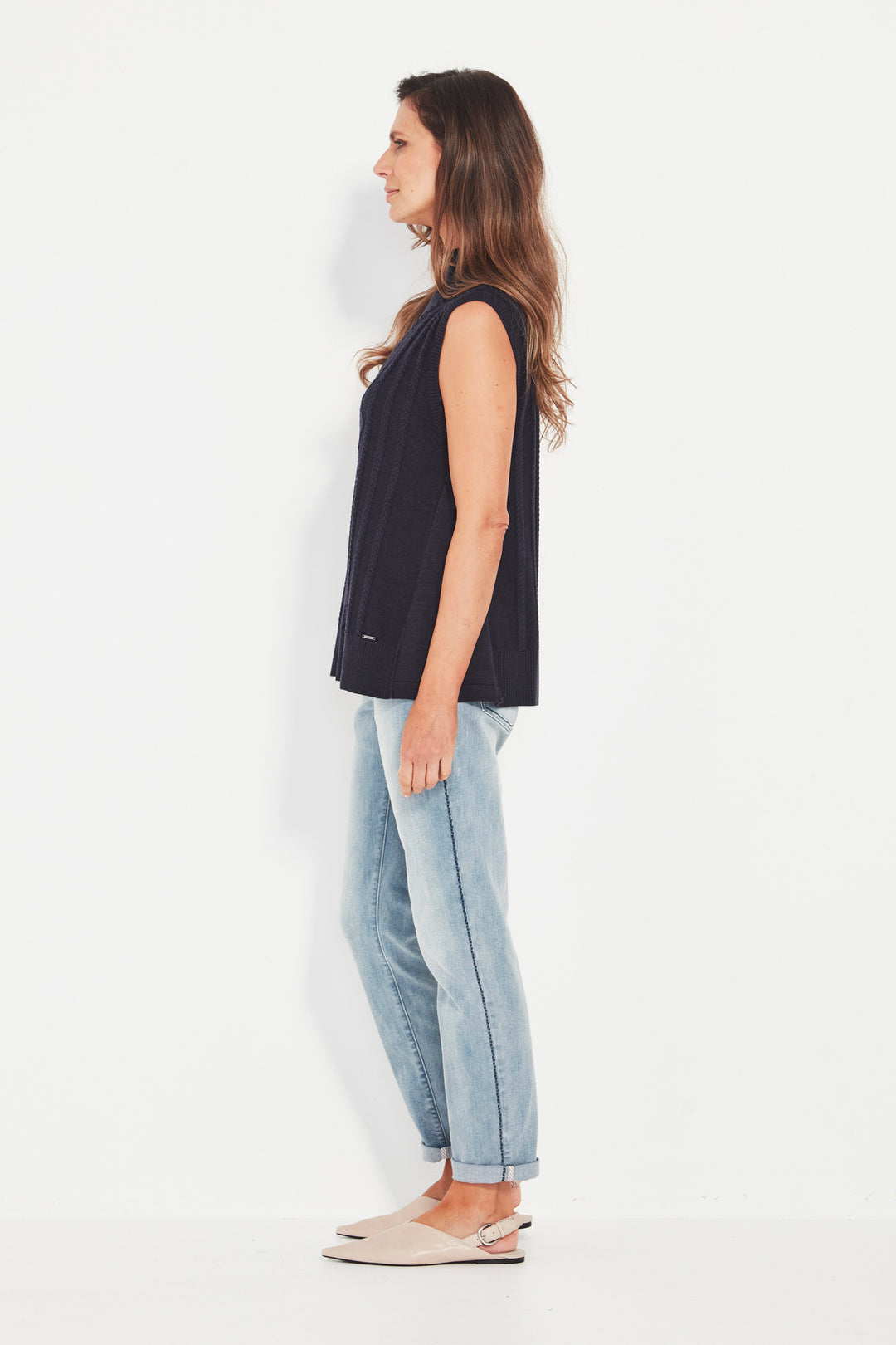 Verge Cherish Vest - Ink Marle