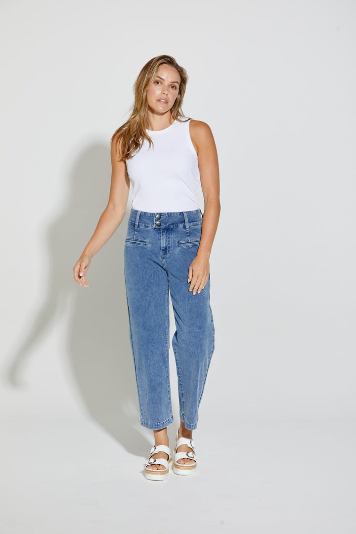 New London Christow Loose Leg Crop Jeans