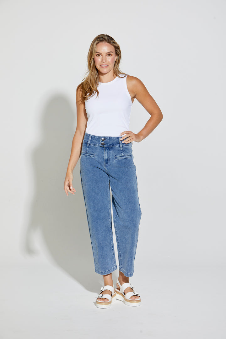 New London Christow Loose Leg Crop Jeans