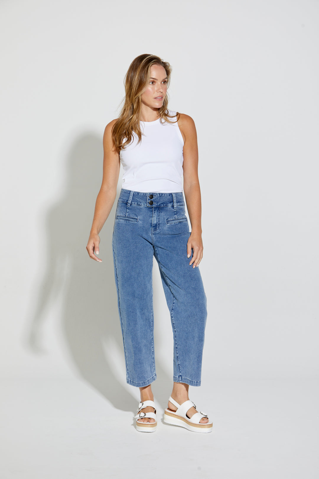 New London Christow Loose Leg Crop Jeans