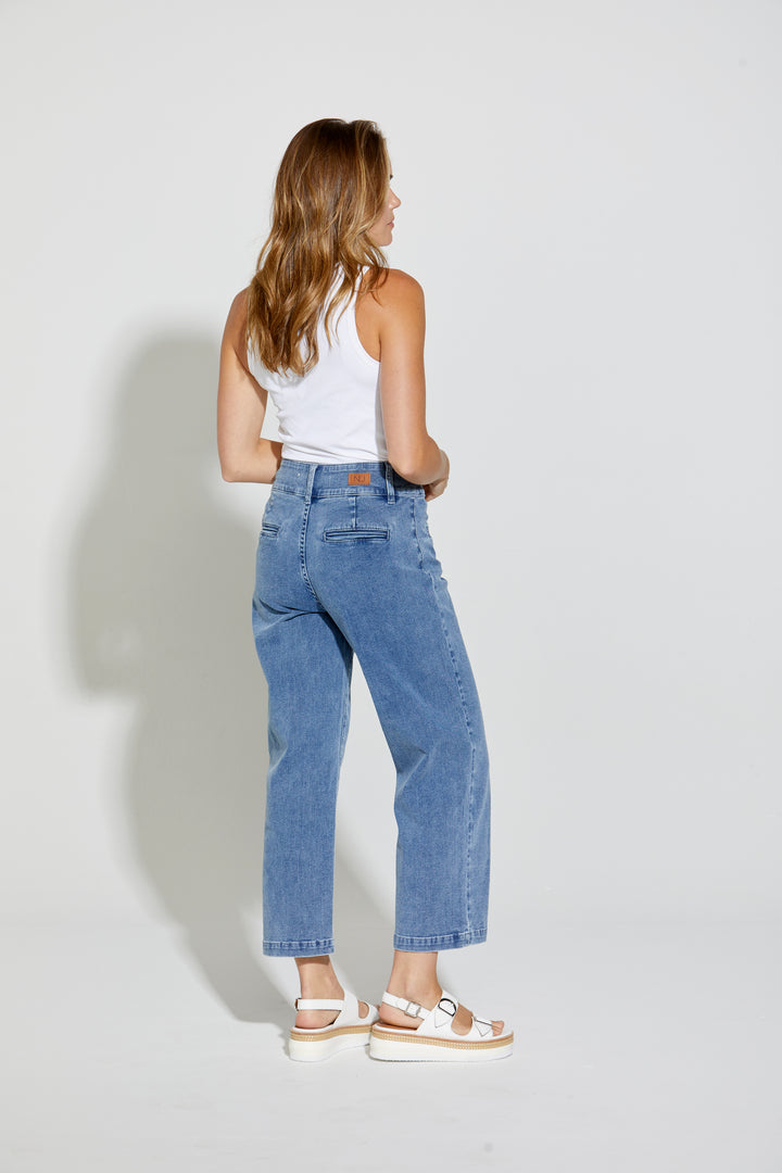 New London Christow Loose Leg Crop Jeans