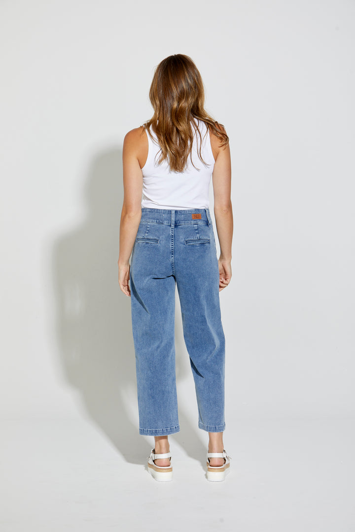 New London Christow Loose Leg Crop Jeans