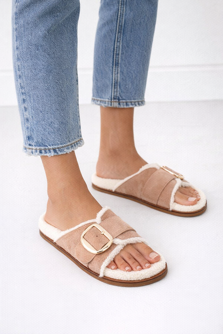 Nude Sweden Slide- Taupe