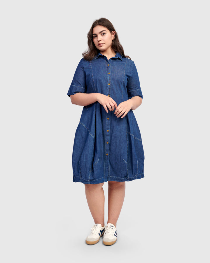 Alembika Barbie Denim Shirt Dress