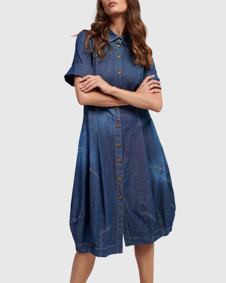 Alembika Barbie Denim Shirt Dress