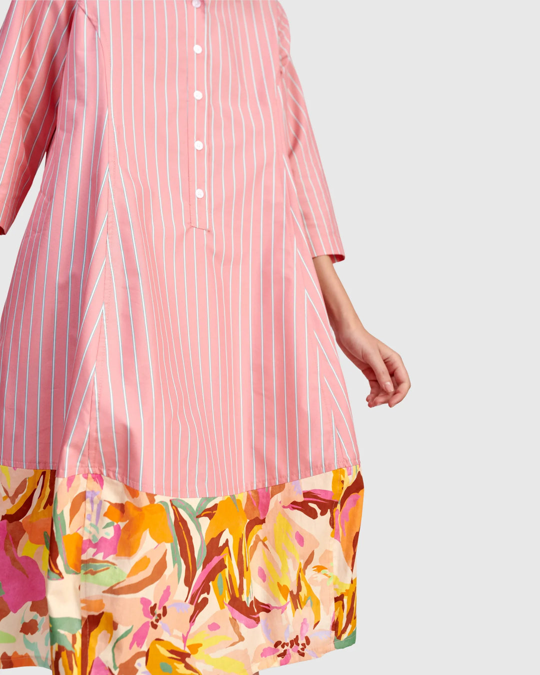 Alembika Plumeria Shirtdress - Blush