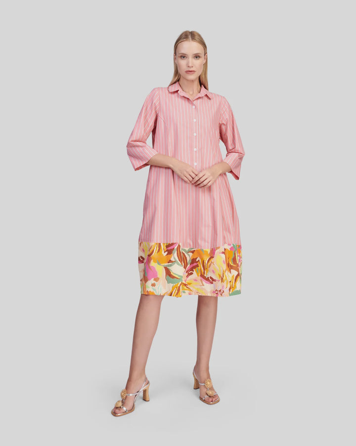 Alembika Plumeria Shirtdress - Blush