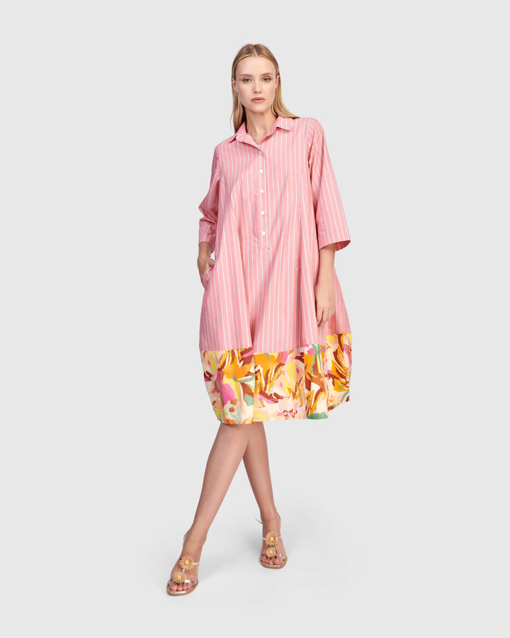 Alembika Plumeria Shirtdress - Blush