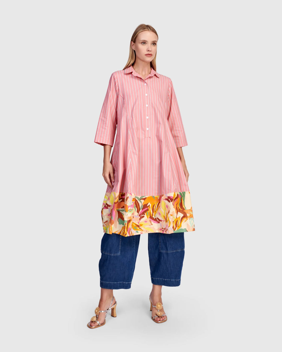 Alembika Plumeria Shirtdress - Blush