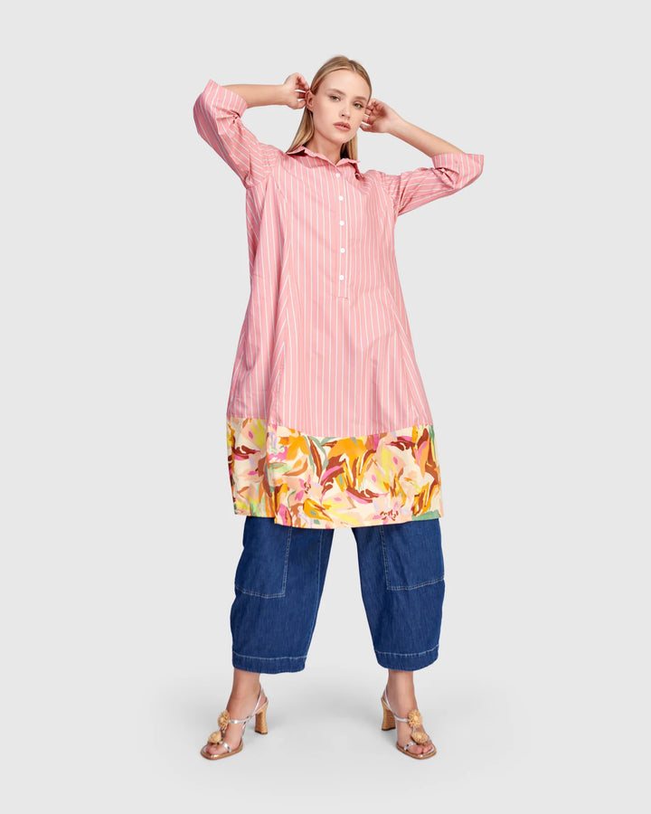 Alembika Plumeria Shirtdress - Blush