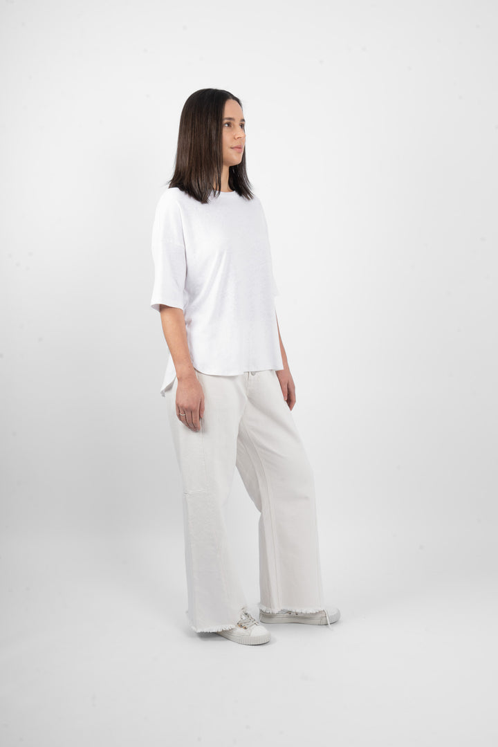 M.A. Dainty Peony T‑Shirt - Wht