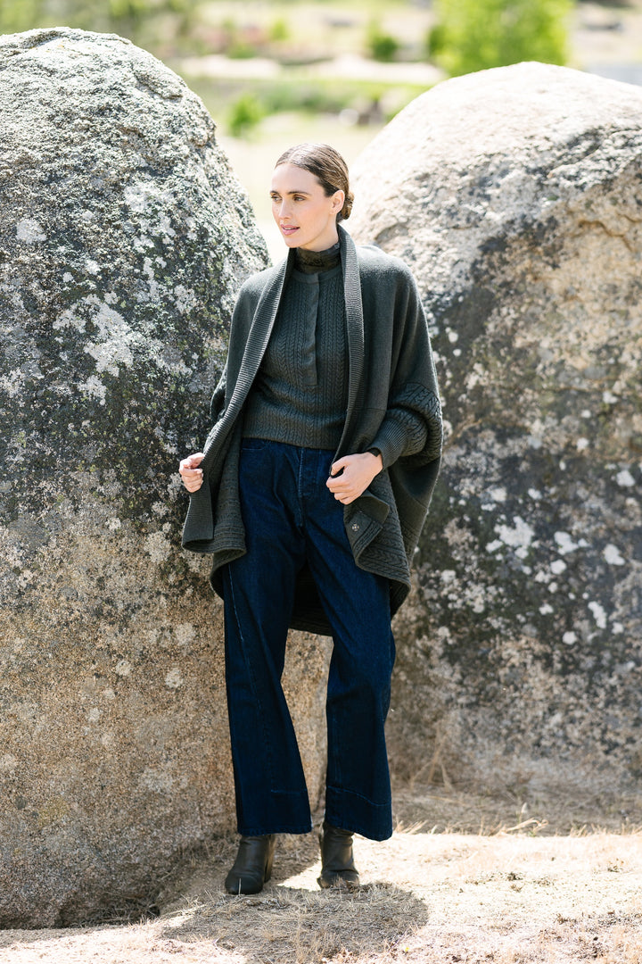 M.A.Dainty Sparks Cardigan - Moss