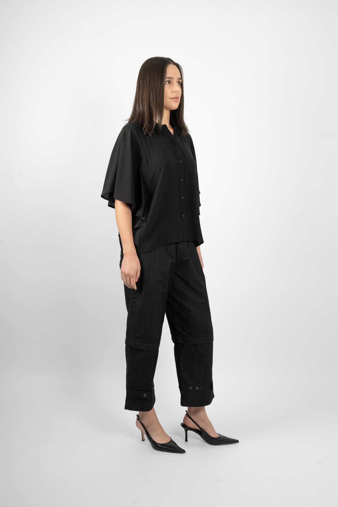 M.A.Dainty Florrie Shirt - Blk