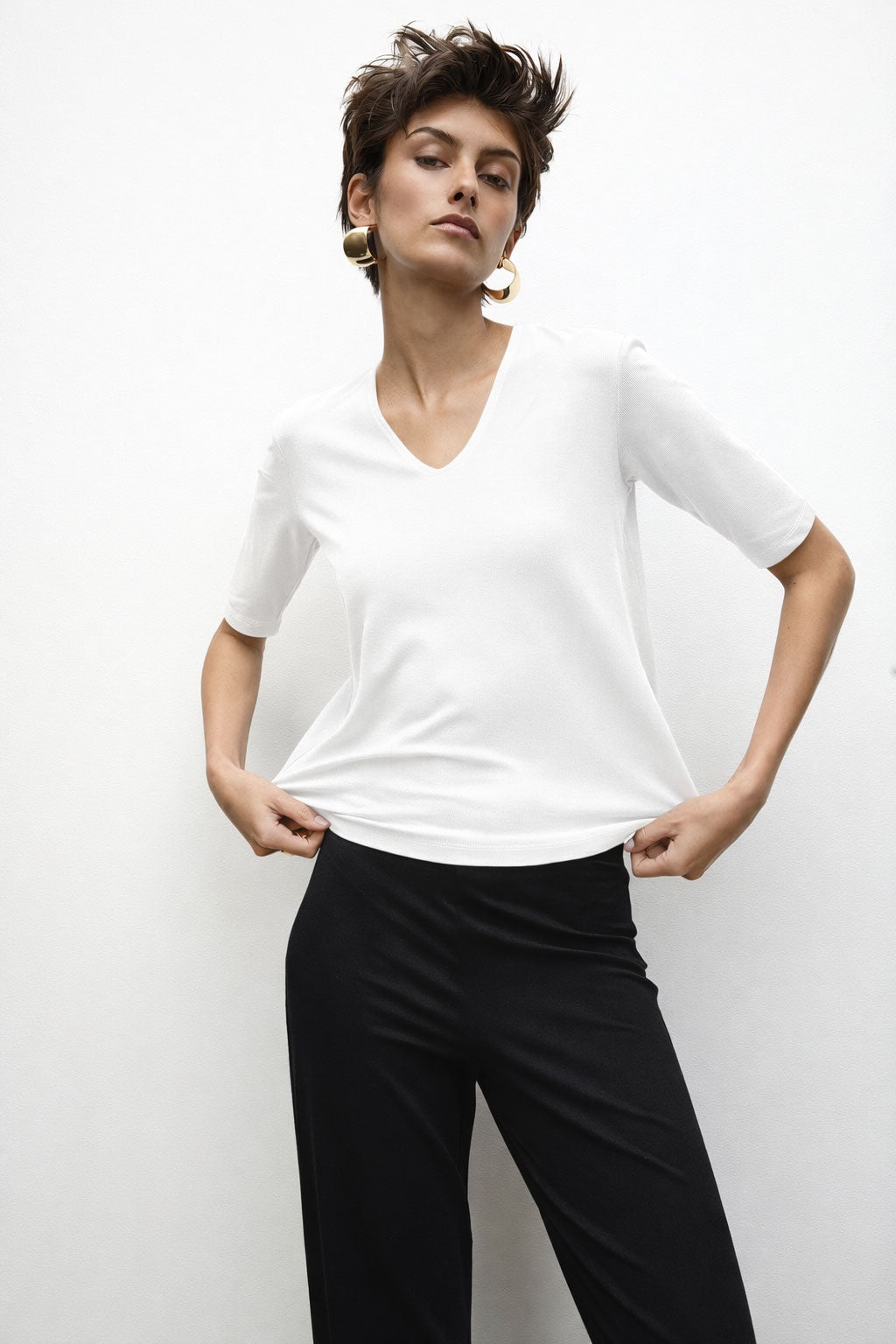 Mela Purdie Elbow Top - WHT