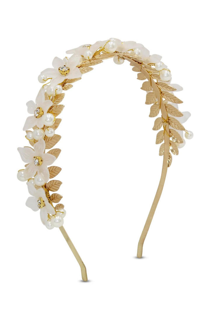 Morgan & Taylor Fleur Headband - Gold