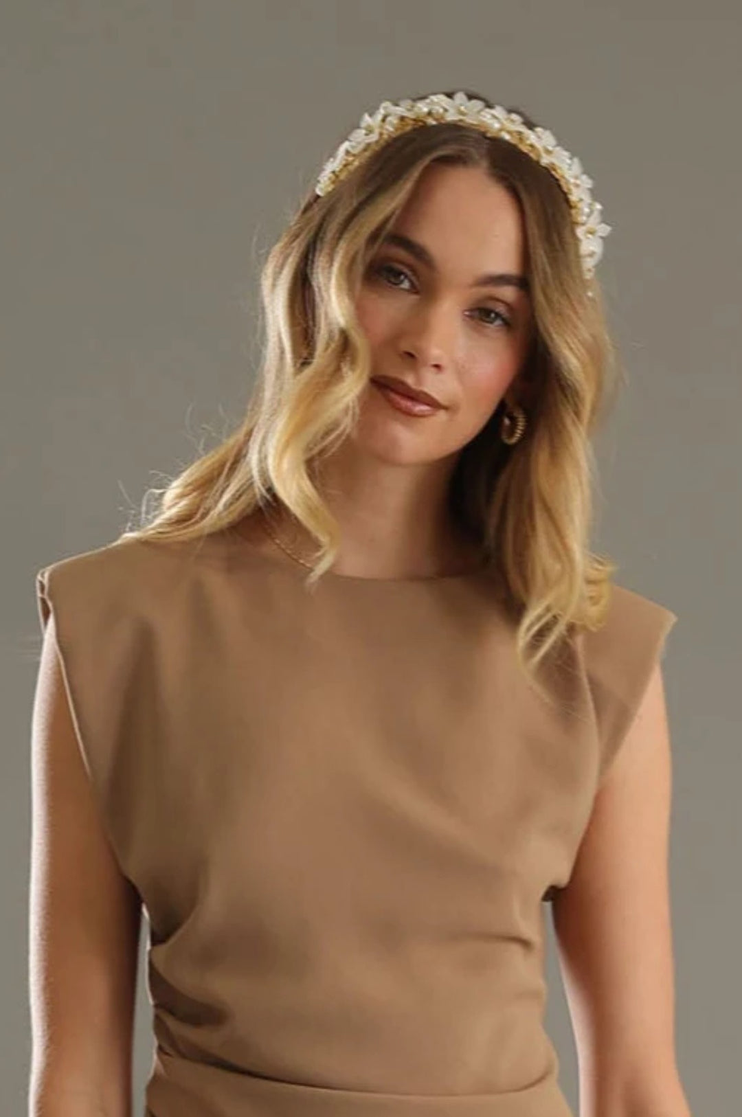 Morgan & Taylor Fleur Headband - Gold