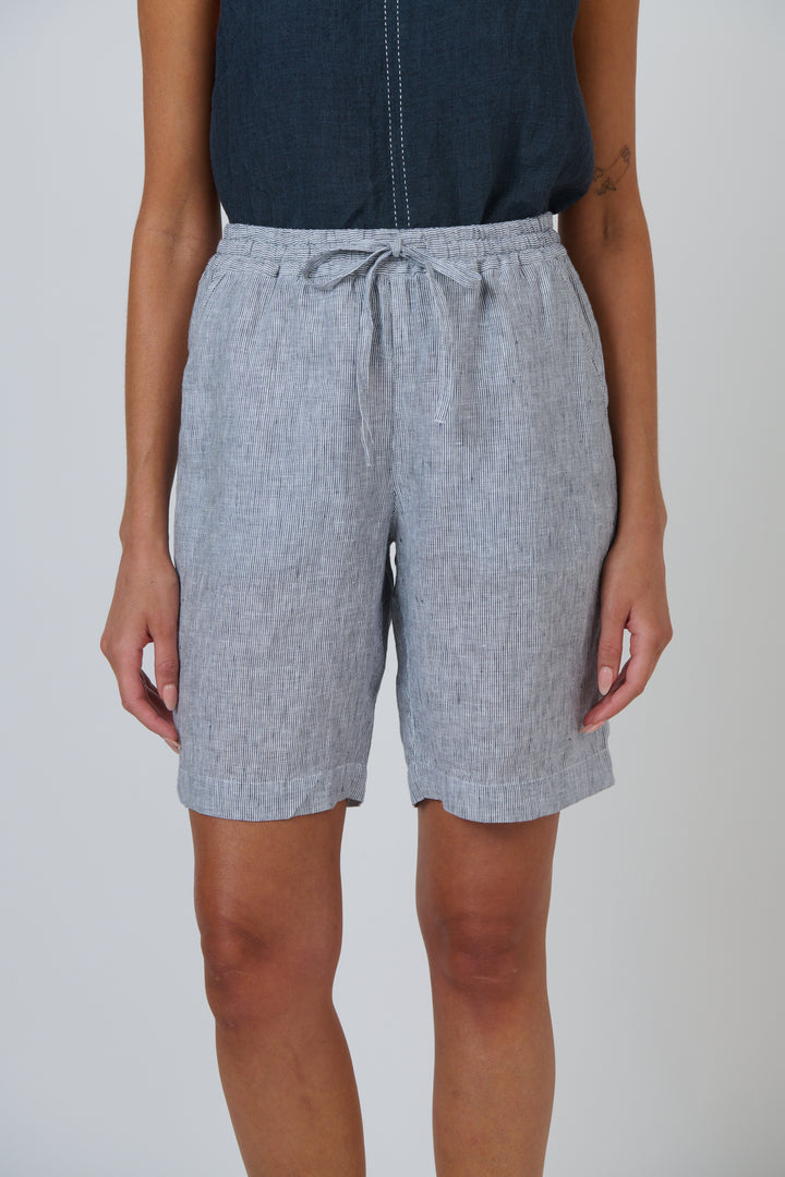 Naturals by O & J Linen Shorts - Sliver
