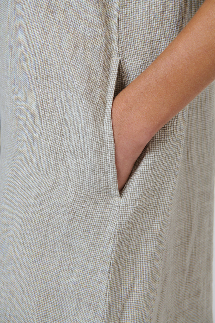 Naturals by O & J Linen Dress - Mousse
