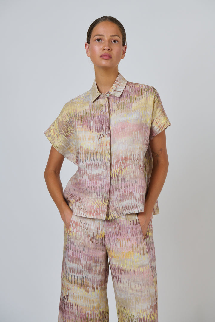 Naturals by O & J Linen Top - Jardin