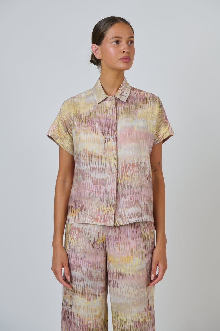 Naturals by O & J Linen Top - Jardin