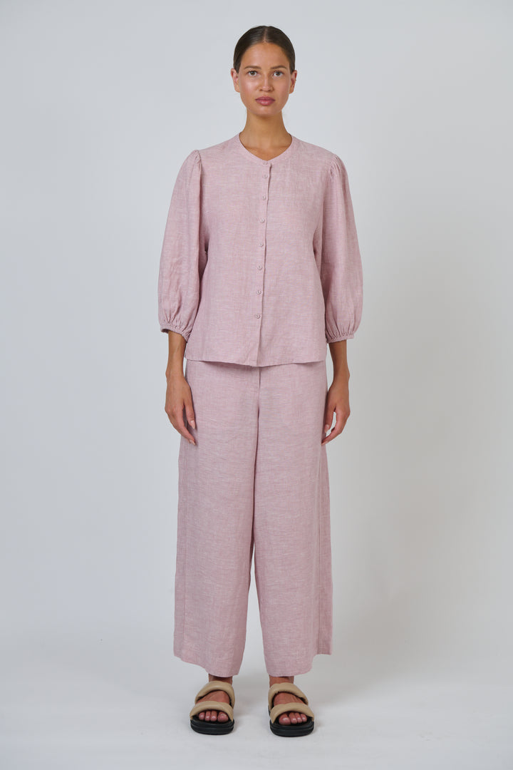 Naturals by O & J Linen Pants - Radish