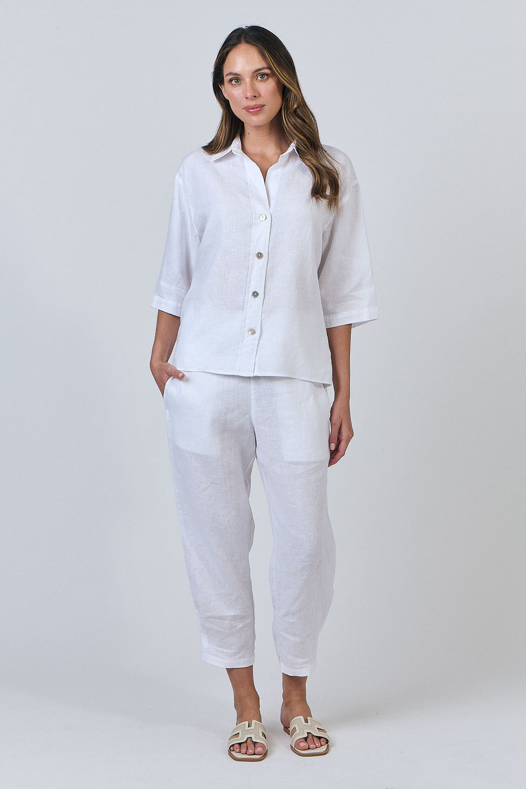 Naturals by O & J Linen Shirt