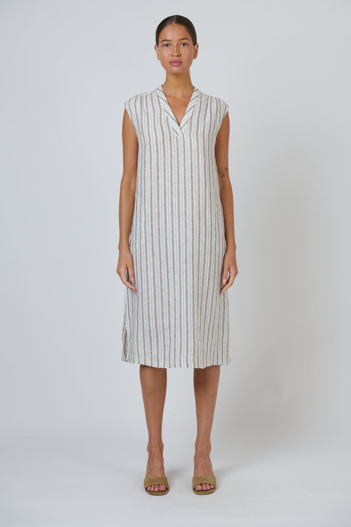 Naturals by O & J Linen Dress – Travertine