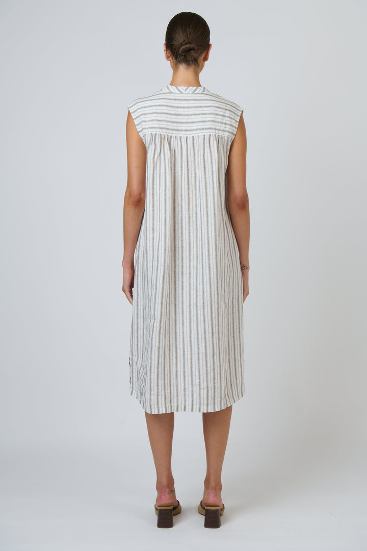Naturals by O & J Linen Dress – Travertine