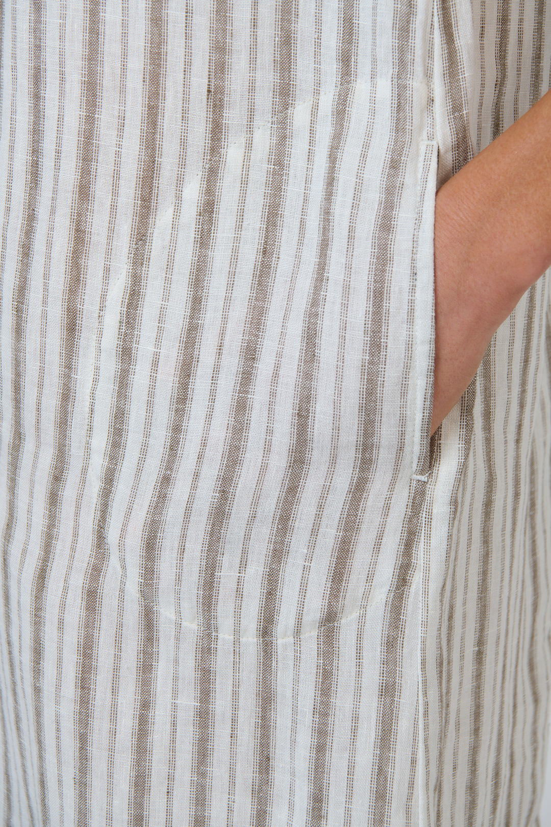 Naturals by O & J Linen Dress – Travertine