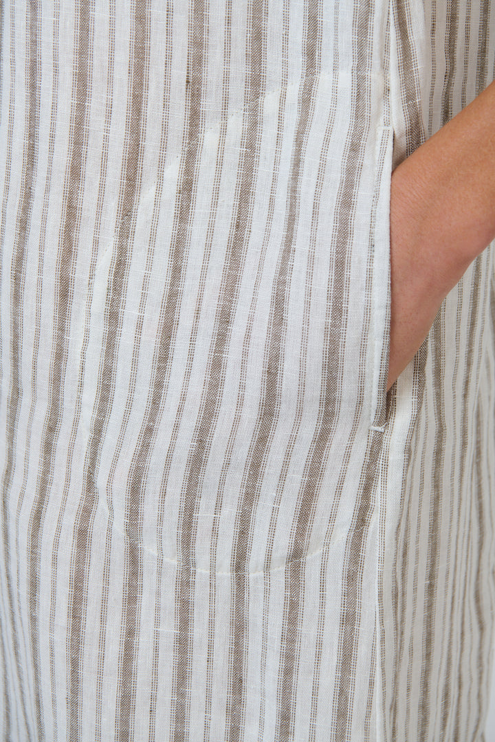 Naturals by O & J Linen Dress – Travertine