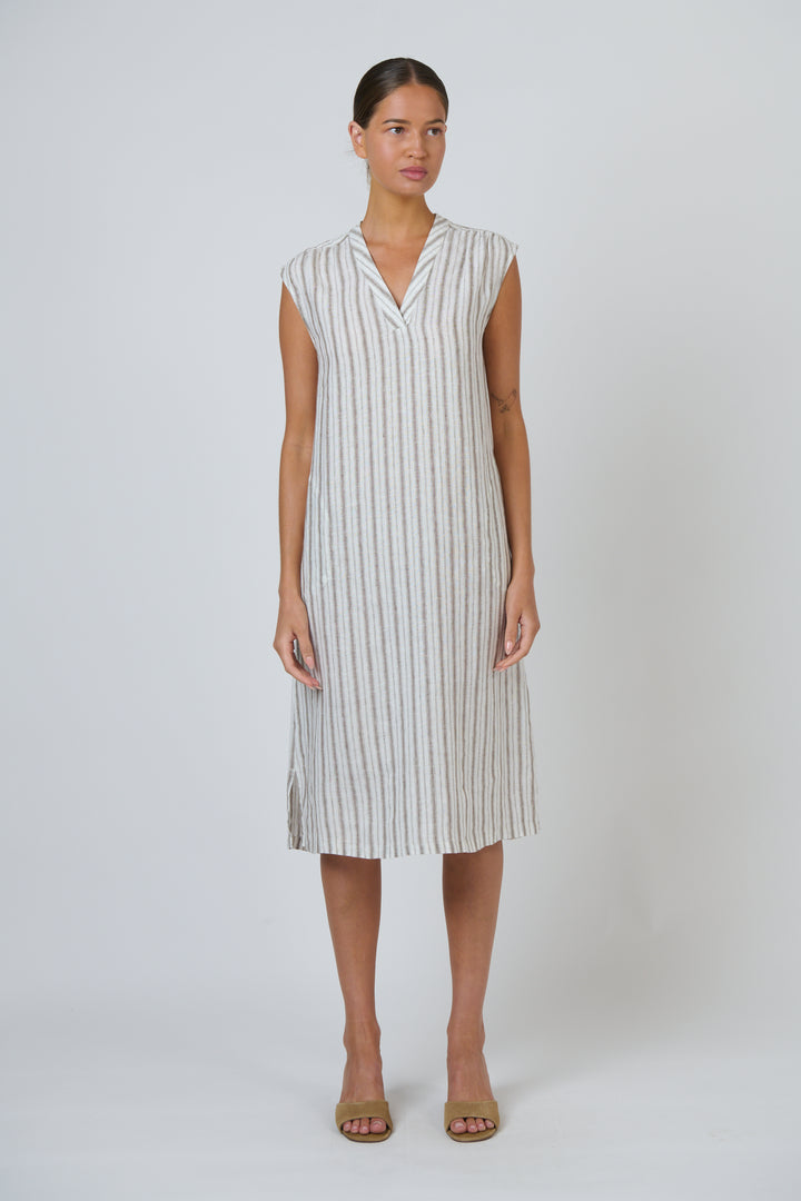 Naturals by O & J Linen Dress – Travertine