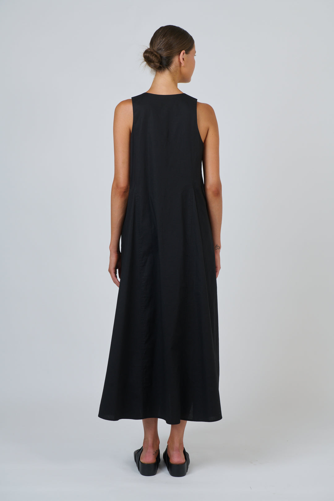 Naturals by O & J Poplin Dress - Blk