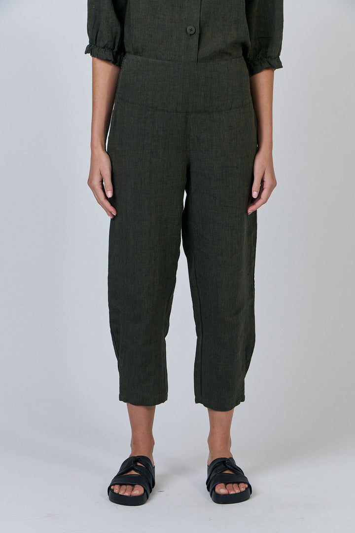 Naturals by O & J Cropped Linen Pants