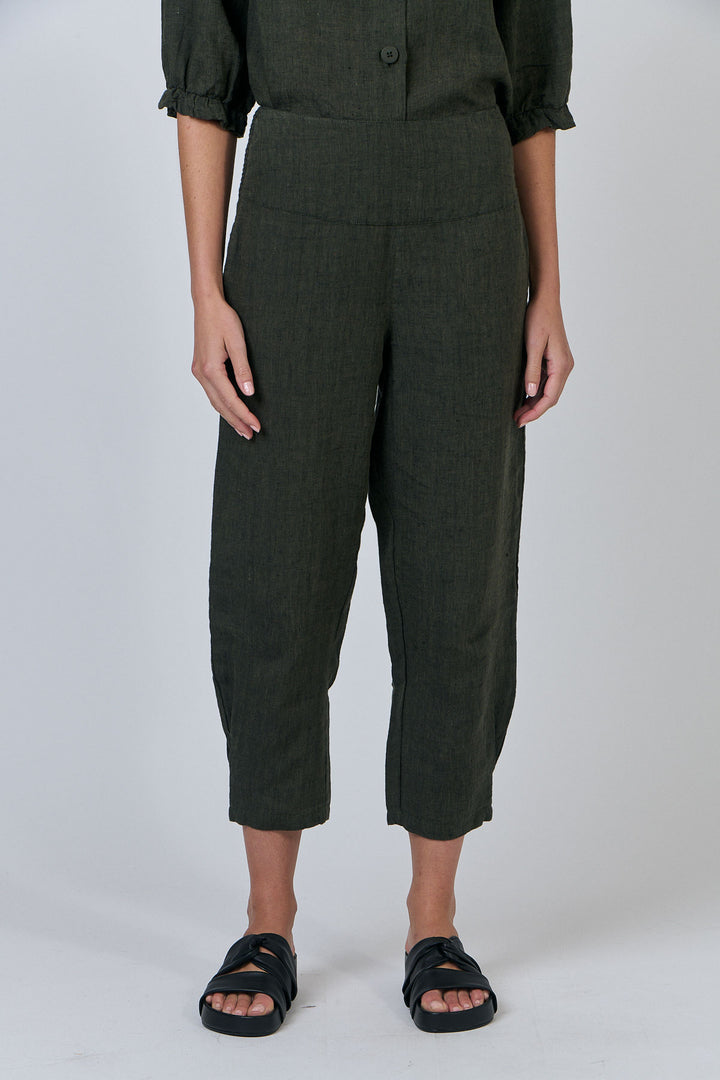 Naturals by O & J Cropped Linen Pants