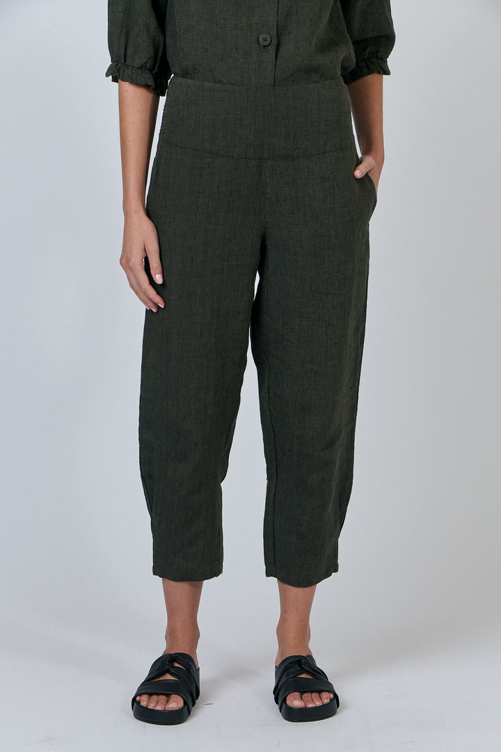 Naturals by O & J Cropped Linen Pants