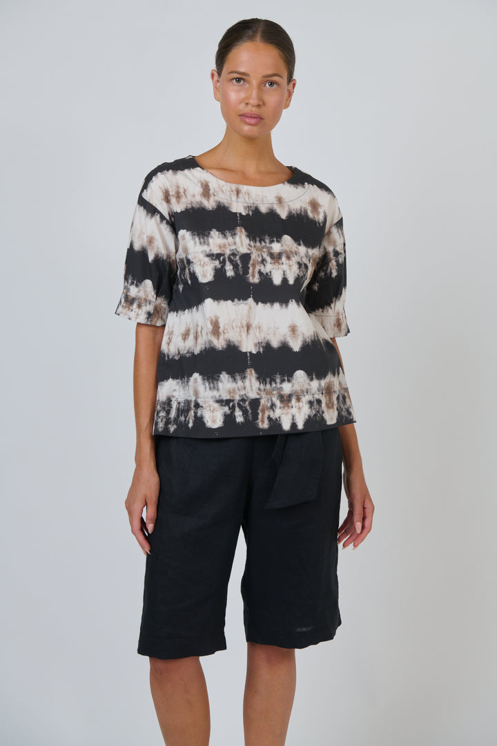 Naturals by O & J Linen Shorts - Blk