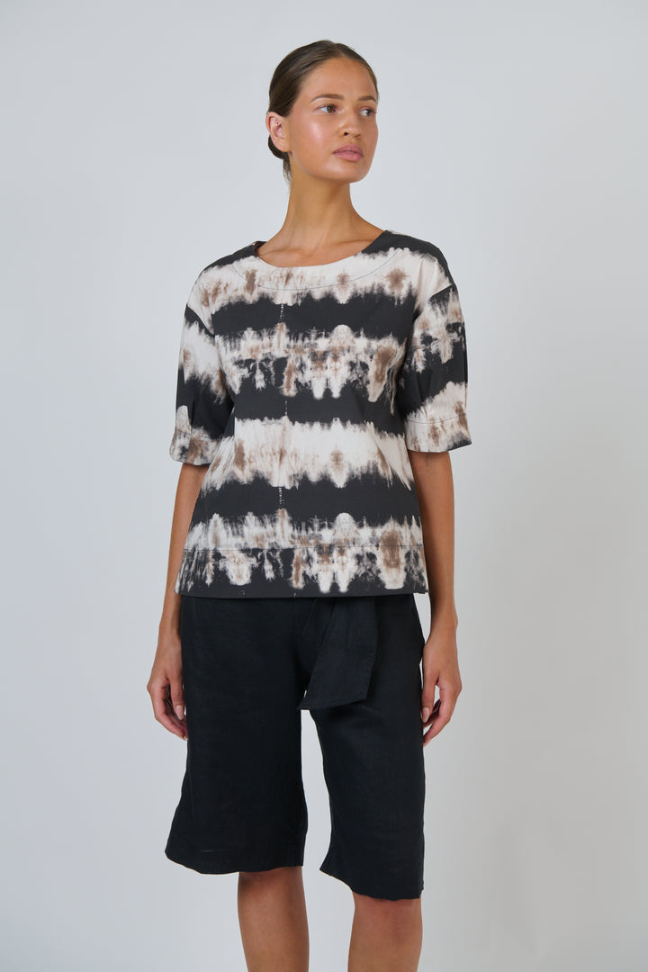 Naturals by O & J Linen Shorts - Blk