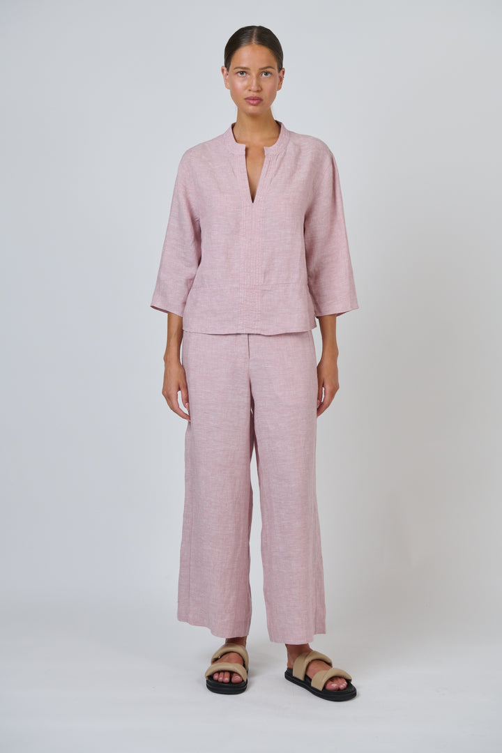 Naturals by O & J Linen Pants - Radish