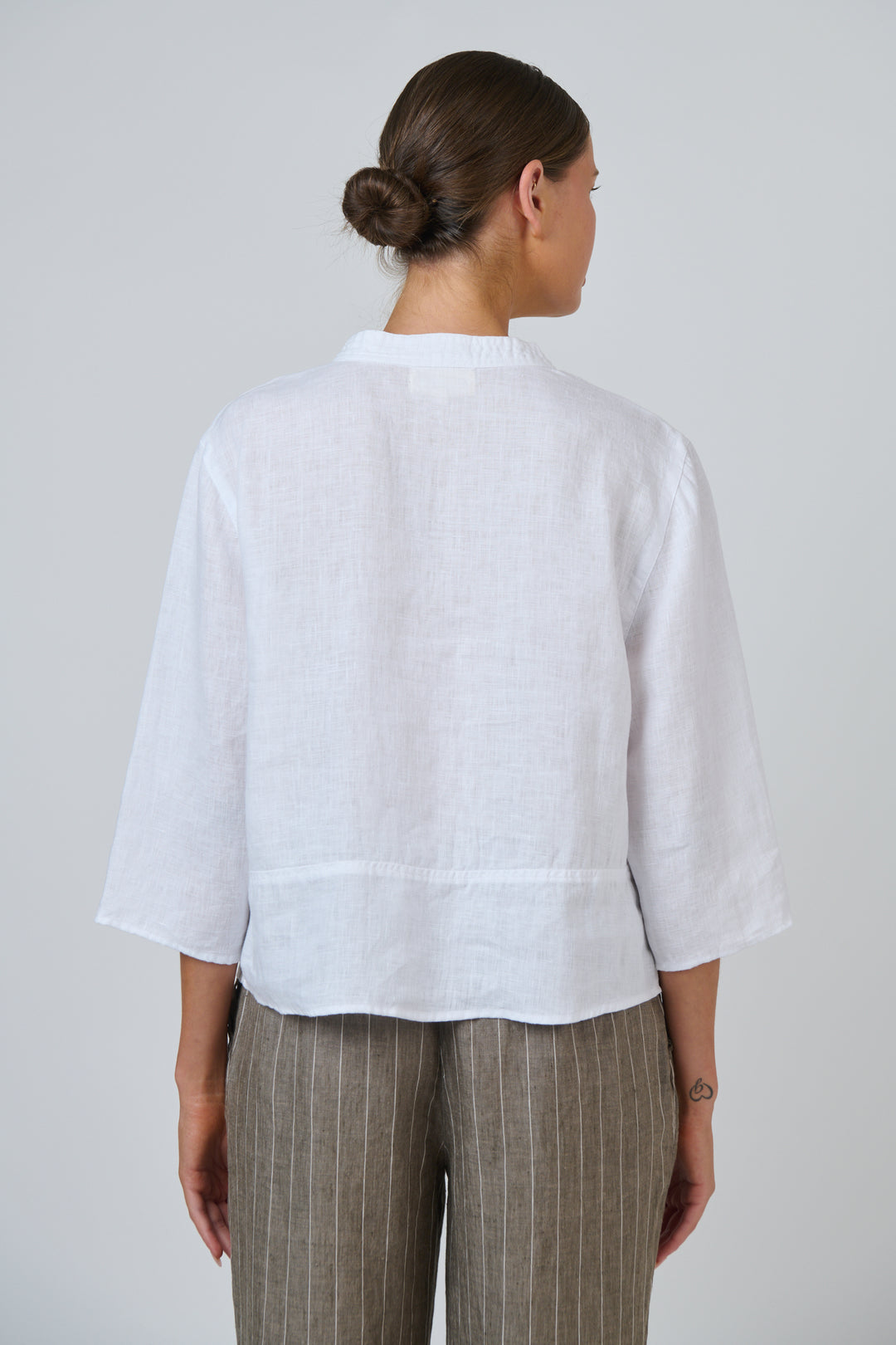 Naturals by O & J Linen Top - White