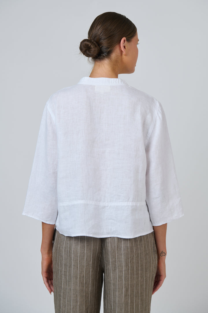 Naturals by O & J Linen Top - White