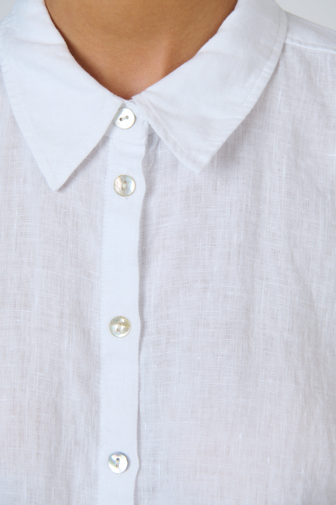 Naturals by O & J Linen Shirt - White